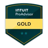 Intuit ProAdvisor Gold tier certification badge